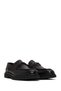 Men's Black Buckle Leather Casual Loafer Wm820009Dv - 2