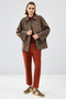 Jennifer Women's Mink Suede Leather Jacket 24Wgd 522810 - 8