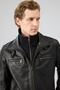 Mateo Men's Black Leather Jacket 24Wge65352H - 5