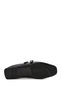 Women's Black Double Buckle Leather Ballerinas 26Pfd270018 - 5