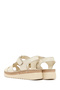 Women's Cream Thick Soled Leather Comfort Sandals 26Sfd411818 - 6