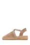Women's Beige Suede Leather Espadrille 26Sfd206610 - 3