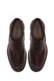 Men's Brown Lace-Up Thick Soled Leather Casual Shoes Wm750043Df - 5