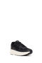 Women's Black Lace-Up Thick Sole Sneakers 26Pfe457714 - 7