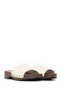 Women's Cream Thick Soled Patent Leather Slippers 26Sfe498016 - 2