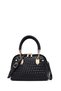 Women's Black Long Strap Knitted Classic Shoulder Bag Wb500005So