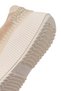 Women's Beige Lace-Up Thick Sole Leather Sneaker 26Pfd511614 - 8