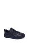 Men's Navy Blue Lace-Up Leather Sneaker Wm680046Dv - 7