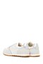 Women's White Lace-Up Leather Sneaker 26Pfd371514 - 6