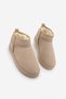 Women's Fur Lined Daily Boots Pasep Beige Suede