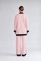 Button-Detail Pantsuit, Powder - Black - 3