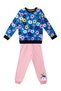 Floral Girl's Comfortable Winter Tracksuit Set - 3