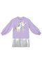 Ballerina Unicorn Girl's Pleated Dress - 3