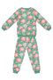 Pink Floral Baby Girl Green Tracksuit Set - 2