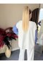 Women's stylish two-piece set with shoulder and hem snap detail, balloon sleeve shirt, and matching pants. - 5