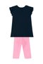 Unicorn Power Girls T-shirt Tights Set - 4