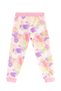 Unicorn Batik Patterned Girls' Tracksuit Set with Kangaroo Pockets - 9