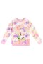 Unicorn Batik Patterned Girls' Tracksuit Set with Kangaroo Pockets - 6
