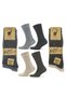 Set of 4 Thick, Woolen, Winter Thermal Socks with Natural Warmth and Support, Pre-Washed 3095