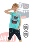 Ahoy Boy's T-shirt Capri Shorts Set