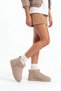 Women's Fur Lined Daily Boots Pasep Beige Suede - 4