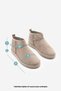 Women's Fur Lined Daily Boots Pasep Light Mink Suede - 8