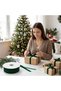Dark Green Velvet Ribbon, 1 cm x 10 Meters, Ribbon for Decorating New Year's Gift Packages - 3