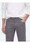 Anthracite Woven Slim Fit Casual Cotton Blended Trousers - 5