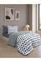 Single-Person Set: Reversible Plush Welsoft Fleece Puff (Duvet + Fitted Sheet + 2 Pillowcases) - 3