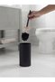 Liza 2-Piece Bathroom Set - Trash Can, Wc Brush, Modern Design - Black - 4