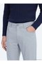 Gray Woven Slim Fit Casual Trousers - 5
