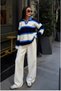 Polo Collar Thick Striped Sweater - 3