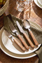 Wude 24 Piece Cutlery Set for 6 People Brown