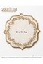 Premium Set of 6 Cocktail and Coffee Coasters with Leaf Embroidery - 5