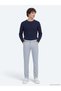 Gray Woven Slim Fit Casual Trousers - 3