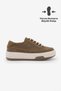 Women's Sneaker High Sole Lace-Up Sports Shoes Kotnel Tobacco Brown Suede - 3