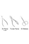 Protect Nail & Manicure 3" Set Metal Set; Nail Pliers; Meat Pliers; Meat Scissors