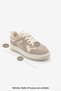 Women's Sneaker High Sole Sports Shoes Aryan Beige Suede - 9
