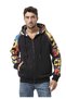 Men's Hoodie Sweatshirt with Modern Print, Hooded Transitional Sweatshirt CL589 - 2