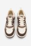 Women's Sneaker High Sole Suede Sports Shoes Aryan Brown - 5