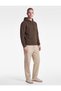 Brushed Long-Sleeve Basic Hooded Sweatshirt - 2