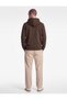 Brushed Long-Sleeve Basic Hooded Sweatshirt - 4