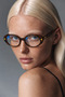 Tortoise Leopard Blue Light Protection Women's Eyeglasses Replaceable with Optical Glass