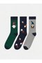 Quality Pieces from Çelebi Store Embroidered Men's Socks 3-Piece Set - 2