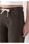 M1011274 Woven Trousers Loose Fit Straight Leg Jeans Women's Jeans Pants Brown - 6