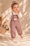 Baby Girl Set - Salopet Set - Rabbit Detailed Ruffle Salopet 2-Piece Set Seasonal 6 9 12 18 24 Months - 3