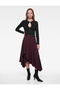 Slim Fit Cotton Crew Neck Long Sleeve T-Shirt with Gathered Detail