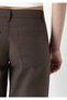 M1011274 Woven Trousers Loose Fit Straight Leg Jeans Women's Jeans Pants Brown - 8