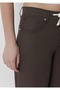 M1011274 Woven Trousers Loose Fit Straight Leg Jeans Women's Jeans Pants Brown - 7