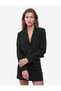 Classic Collar Long Sleeve Crop Blazer Jacket - 3